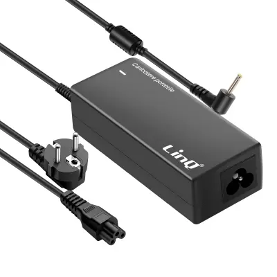 LinQ, Asus 40W polnilec za prenosne računalnike 2,3 x 0,7 mm konica, Črna