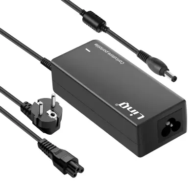 LinQ, Acer 60W polnilec za prenosni računalnik 5,5 x 2,1 mm ustnik, Črna