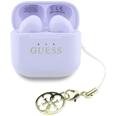 GUESS BREZŽIČNE SLUŠALKE TWS ZA IPHONE 15 14 13 12 LOGOTIP IN OBESKI