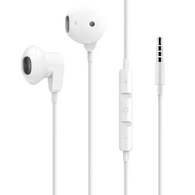 LinQ, Žične slušalke s 3,5 mm mikrofonom za telefoniranje, Bela