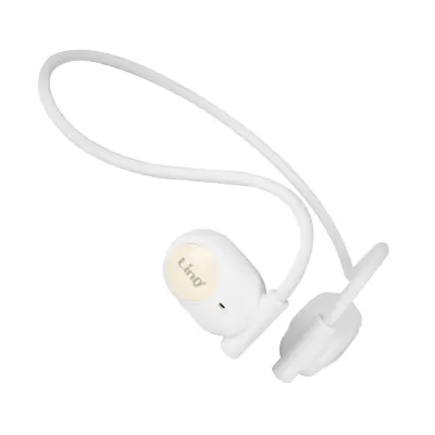 LinQ, Brezžične športne slušalke Odprta zasnova vratnega traku Taktilni upravljalniki, Bela