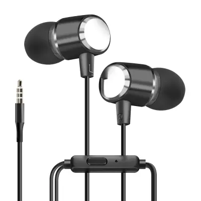 LinQ, 3,5 mm priključek za ušesne slušalke, mikrofon - LinQ črna, Črna