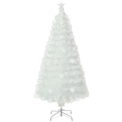 Umetno božično drevo LED 150 cm belo