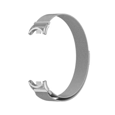 Združljiv kovinski pašček za Xiaomi Band 8/9/10 - Magnetna zasnova Silver