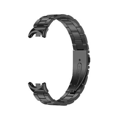 Kovinski pašček, združljiv z Xiaomi Mi Band 8/9/10 - vzmetna zasnova Black