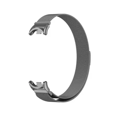 Združljiv kovinski pašček za Xiaomi Band 8/9/10 - Magnetna zasnova Grey