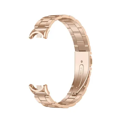 Kovinski pašček, združljiv z Xiaomi Mi Band 8/9/10 - vzmetna zasnova PinkGold