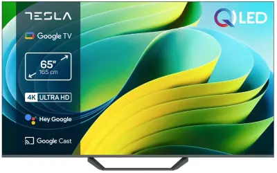 Televizor TESLA Q65E655GUS, QLED, Google TV, 4K UHD