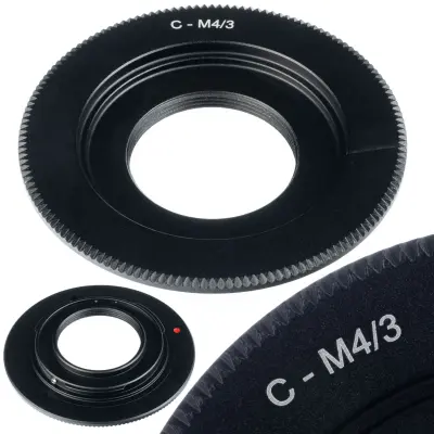 ROSFIX ADAPTER C-MOUNT – MIKRO 4/3 ZA OLYMPUS/PANASONIC | OKSIDIRAN ALUMINIJ, ZA PEN E-PL6, G6, GH3