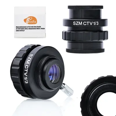 ROSFIX ADAPTER 1/3CTV – OBJEKTIV ZA TRINOKULARNI STEREOMIKROSKOP | 0,3X, 27,7 MM, C-MOUNT 25 MM