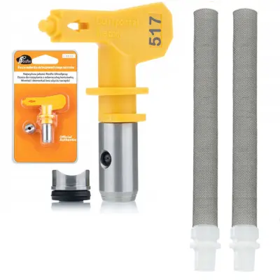 ROSFIX SET BRIZGALNA GLAVA ULTRA SPRAY 517 + 2X FILTER 60 MESH – 30 CM ŠIRINA, 0,017", ZA VISOKOTLAČNE AGREGATE