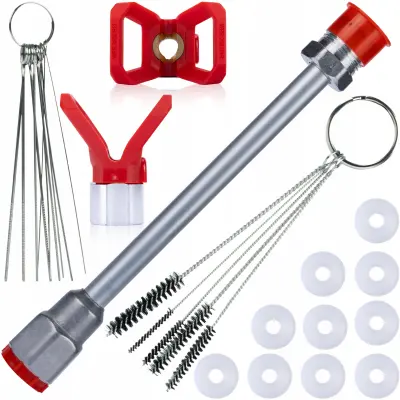 ROSFIX SET DODATNA OPREMA ZA BRIZGALNO PIŠTOLO – LANCA 30 CM, 10 TESNIL, 10 ŠČETK | 7/8", 290 BAR