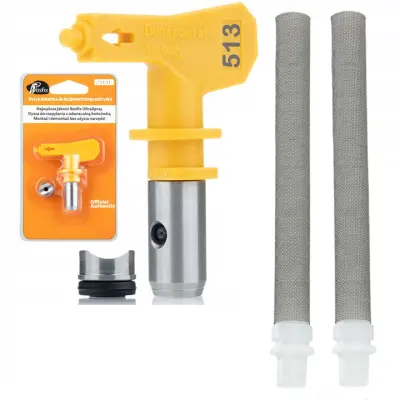 ROSFIX SET BRIZGALNA GLAVA ULTRA SPRAY 513 + 2X FILTER 60 MESH – 25 CM, 0,013", ZA EPOKSIDE IN URETANE