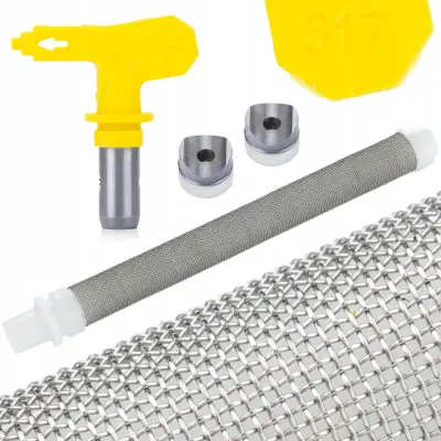 ROSFIX SET BRIZGALNA GLAVA 517 + 2X TESNILO ŠOBE + FILTER 60 MESH – ZA AGREGAT | 25 CM, Ø0,017", 93,5 MM