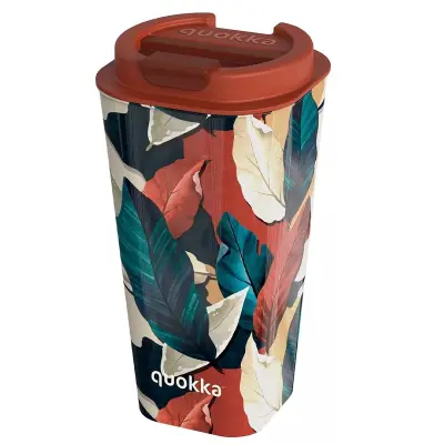 Quokka, Termo skodelica 450ml z dvojno steno, neprepustna, hermetična, brez BPA, Večbarvno