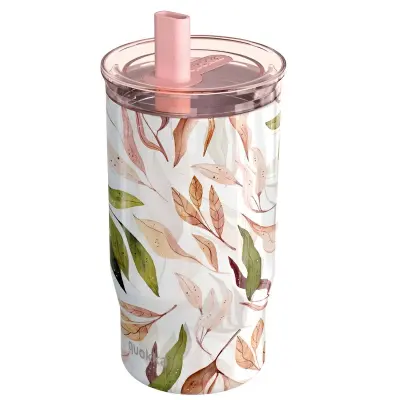 Quokka, Termo steklenica 720ml, model Mist z vgrajeno slamico, Večbarvno