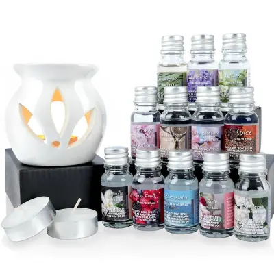 Keramični gorilnik za dišeče olje, 15 kosov.