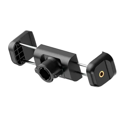 Visokokakovostni črni držalo za telefon z vijakom in kroglo