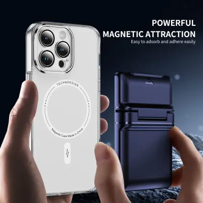 Magnetno držalo za kartice z denarnico in stojalom za telefon Blue