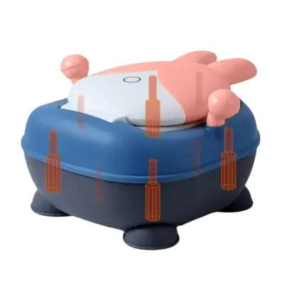 Otroška kahlica za navajanje na stranišče | BUNNYPOTTY Roza