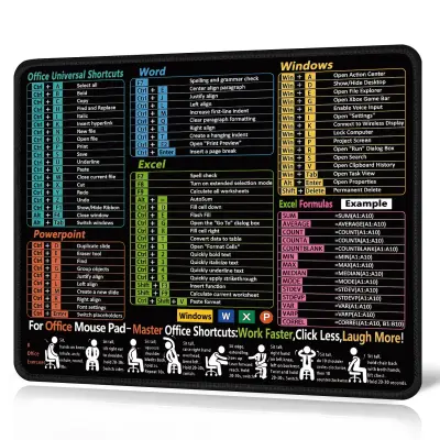 Podloga za miško iz naravne gume - 250x300x2mm - Nedrseča tkanina za natančnost