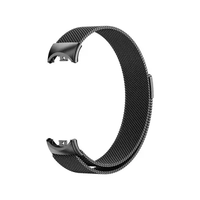 Združljiv s Xiaomi Band 8/9/10 - Uradni stil kovinski magnetni pašček Black