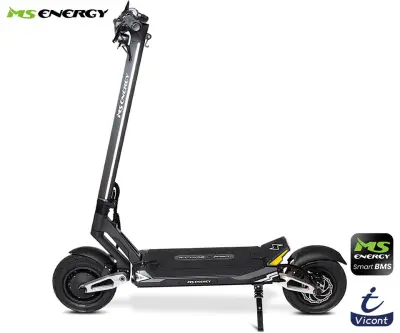 Električni skiro MS ENERGY FLARE X PRO 22, 2 x 1200 W, do 100 km, črn (Obsidian Black)