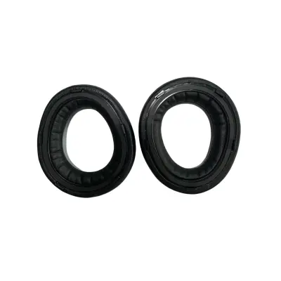 Zamenljive ušesne blazinice, združljive z Beyerdynamic AVENTHO 300 - Črno proteinsko usnje (2 kosa)
