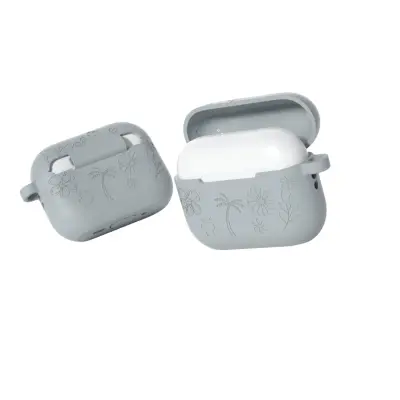 Združljivo s silikonskim zaščitnim etuijem Apple AirPods Pro 3 - odporen na udarce, vodoodporen in odporen proti padcem Grey