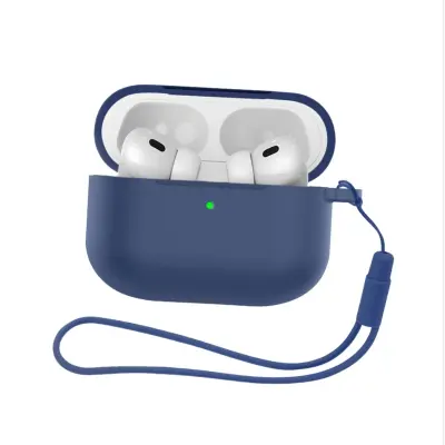 Silikonsko zaščitno ohišje, združljivo z Apple AirPods Pro 3 - dvodelni komplet Blue