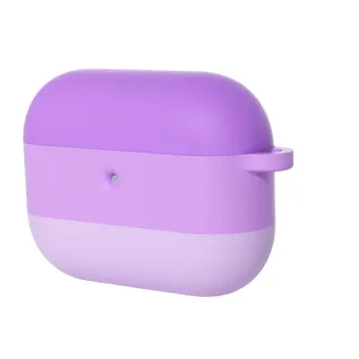 Kompatibilno z Apple AirPods Pro 3: Gradient silikonski zaščitni etui s ključkom Purple