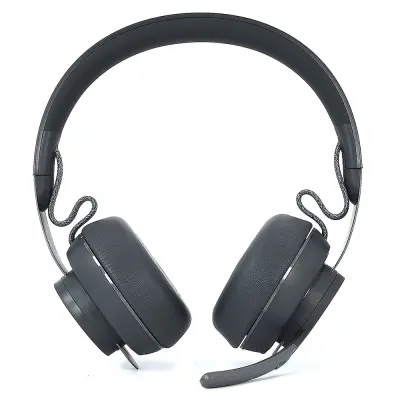 Združljivi nadomestni ušesni vložki za Logitech Zone Wireless - sivi PU spominska pena