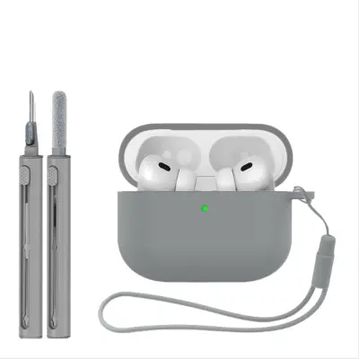 Kompatibilno ohišje iz silikona (3-delni komplet) za Apple AirPods Pro 3 Grey