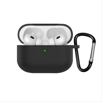 Združljivo s silikonskim zaščitnim etuijem Apple AirPods Pro 3 - odporen na praske, vodoodporen Black