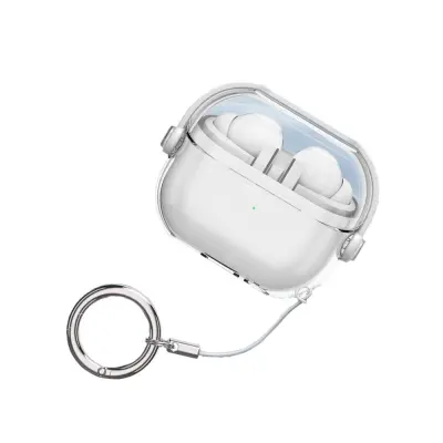 Združljivo ohišje za Samsung Galaxy Buds3/3 Pro - Prozoren PC TPU Transparent white