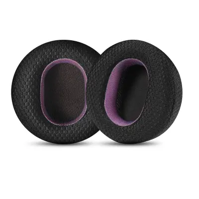 Kompatibilno z Microsoft Surface Headphones 1. in 2. generacijo, nadomestni ušesni blazinici iz mrežaste tkanine, črno-vijolične barve, 2 kosa