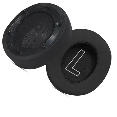 Črne ušesne blazinice iz ledene svilene tkanine za EDIFIER HECATE GX (2 kosa)