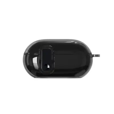 TPU Zaščitno Ohišje Združljivo z Beats Solo Buds - Prozorna Mehka Lupina Transparent+Black