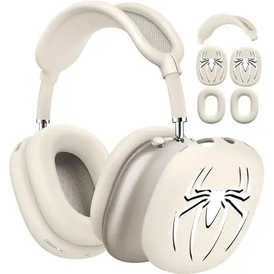 Združljiv komplet zaščitnih etuijev za AirPods Max 1/2 generacije - Spider White