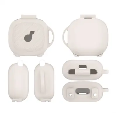 Združljiv silikonski ovitek za slušalke Anker Soundcore Sport X20 Beige