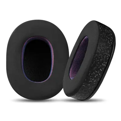 Združljivi nadomestni ušesni blazinici za Razer Blackshark V2 Pro SE - Črna