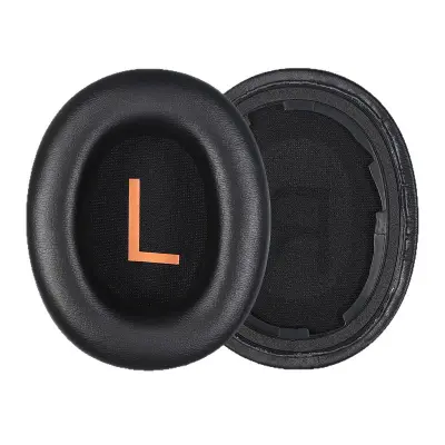 Črne ušesne blazinice iz umetnega usnja za serijo QCY H3 - Komplet 2