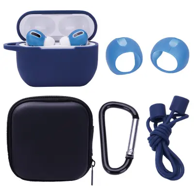 Zaščitni komplet za brezžične Bluetooth slušalke AirPods Pro Blue