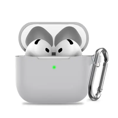 Silikonski ovitek za AirPods s čistilnim kompletom Grey  AirPods 1/2