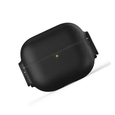 Zaščitno silikonsko ohišje, združljivo z AirPods Pro 2 - odporno na udarce in prah Black
