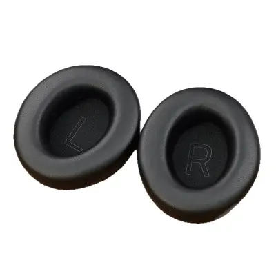 Združljivi 2 kosa črnih ušesnih blazinic iz proteinskega usnja za Razer Kraken V4