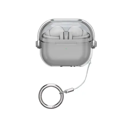 Združljivo ohišje za Samsung Galaxy Buds3/3 Pro - Prozoren PC TPU Transparent+Black