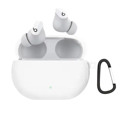 Silikonsko ohišje za slušalke Beats Studio Buds CP438 z zaponko - Midnight Blue White