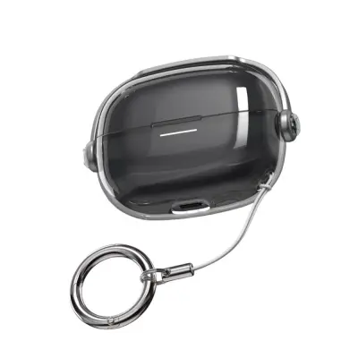 Zaščitno ohišje PC TPU, združljivo z Redmi Buds 4 Pro - odporno na udarce Transparent+Black