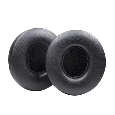 Združljivi nadomestni ušesni blazinici iz proteinskega usnja za Beats Solo 2/3 Black